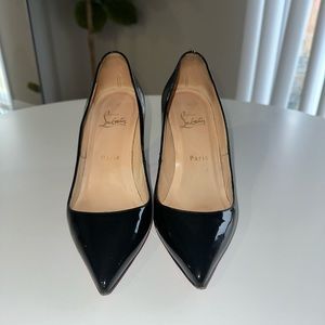 Black Christian Louboutins - comes with dust bags and box. Size 37.5